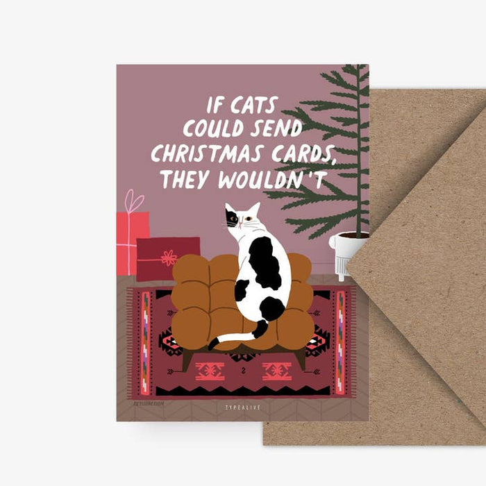 Kaart If Cats Could Send Christmas Cards