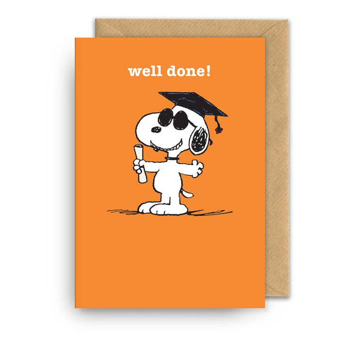 Kaart Well Done! | Snoopy