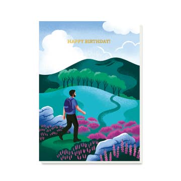 Kaart Hiker Birthday