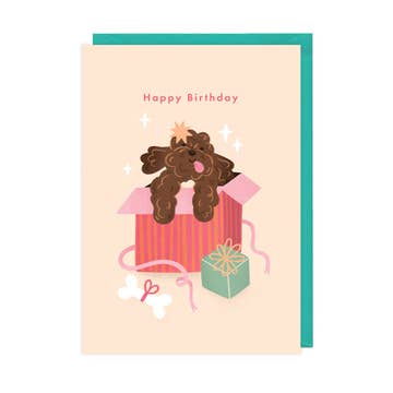 Kaart Happy Birthday Cockapoo