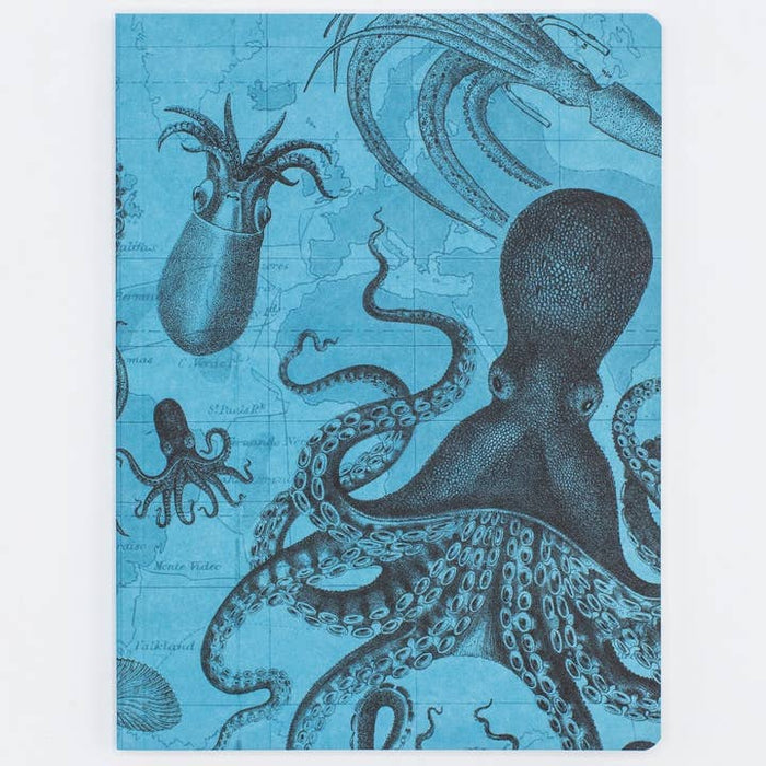 Octopus & Squid Softcover Notebook - Lined Pages