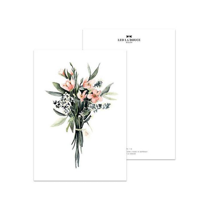 Bouquet de fleurs de carte postale | Une enveloppe