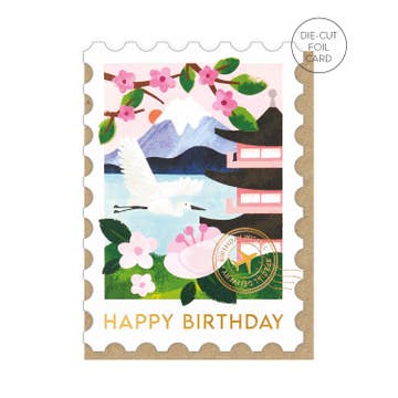 Carte Joyeux anniversaire | Mount Fuji