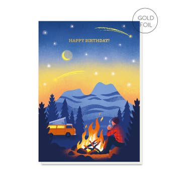 Anniversaire de camping carte