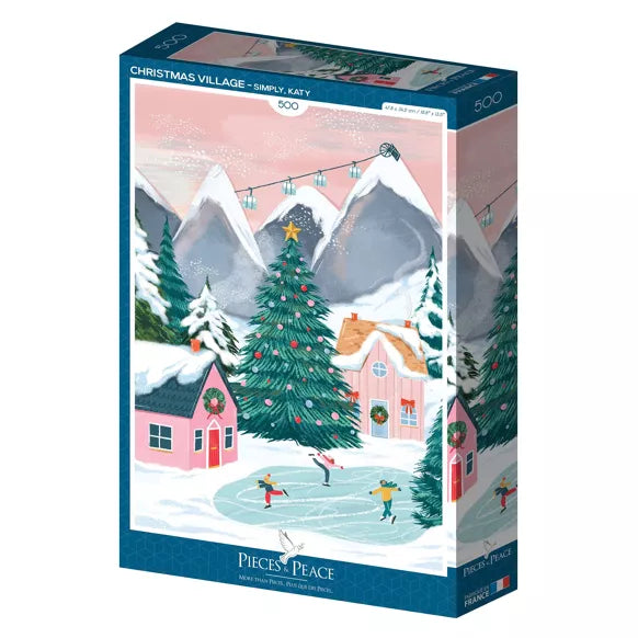 Pieces & Peace Christmas Village Puzzle 500 Pieces