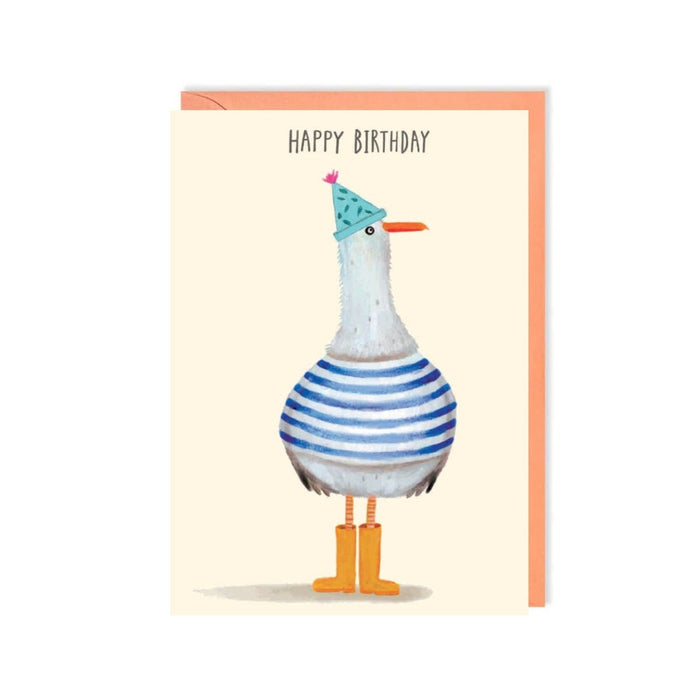 Kaart Happy Birthday Seagull