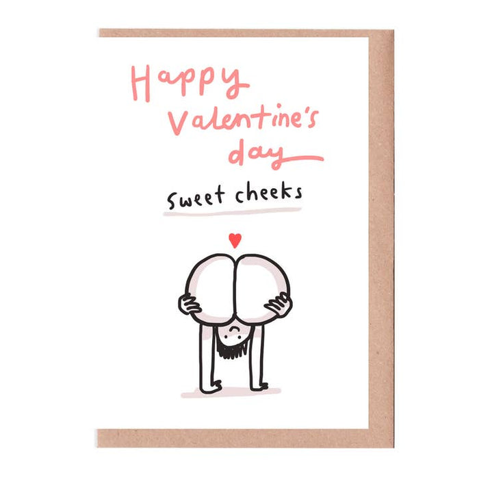 Kaart Happy Valentine's Day Sweet Cheeks