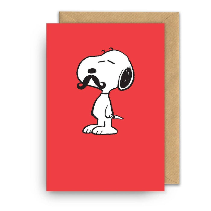 Kaart Snoopy Moustache