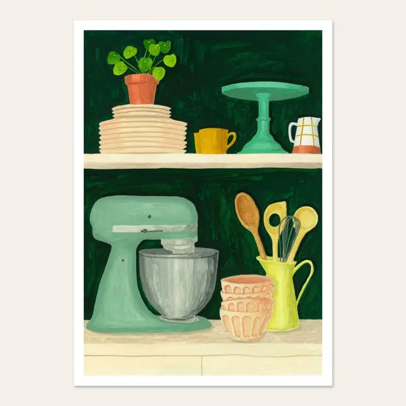 Melanie Voituriez A4 Print In The Kitchen