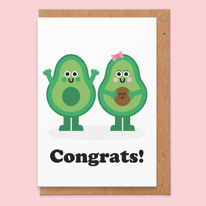 Kaart Congrats! | Avocado New Baby