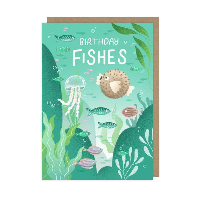 Carte des poissons d'anniversaire