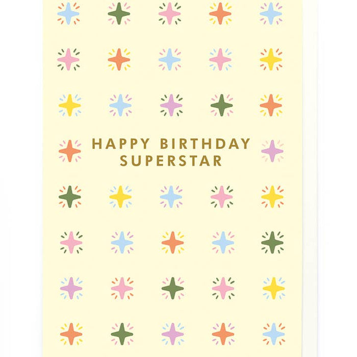 Carte Joyeux anniversaire Superstar