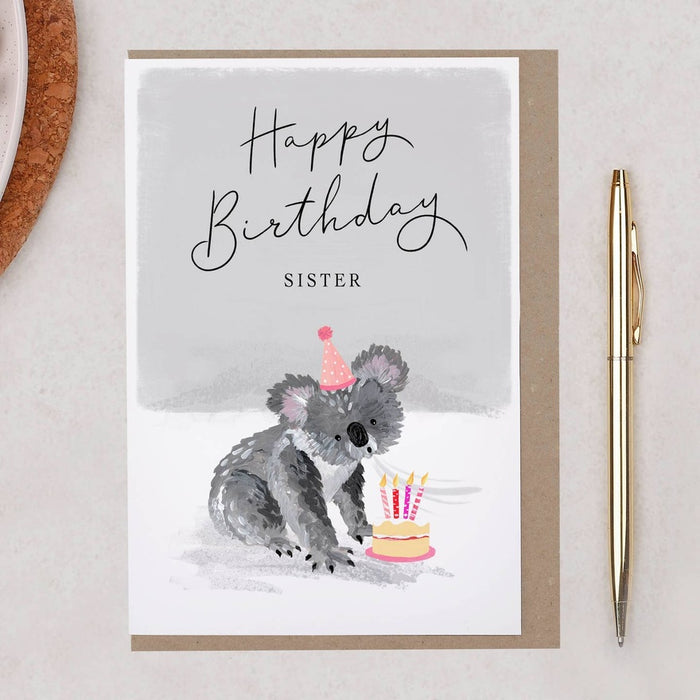 Carte Joyeux anniversaire Sœur | Koala