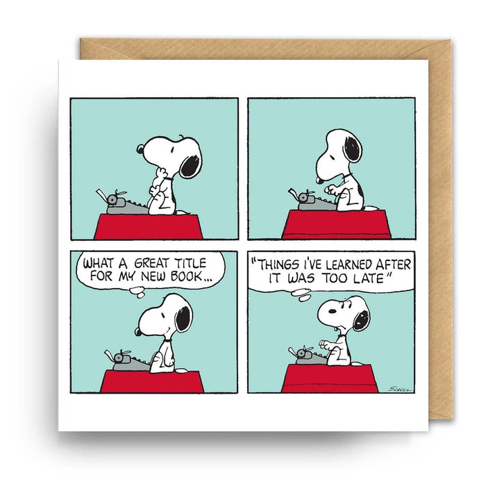 Carte Snoopy Nouveau livre