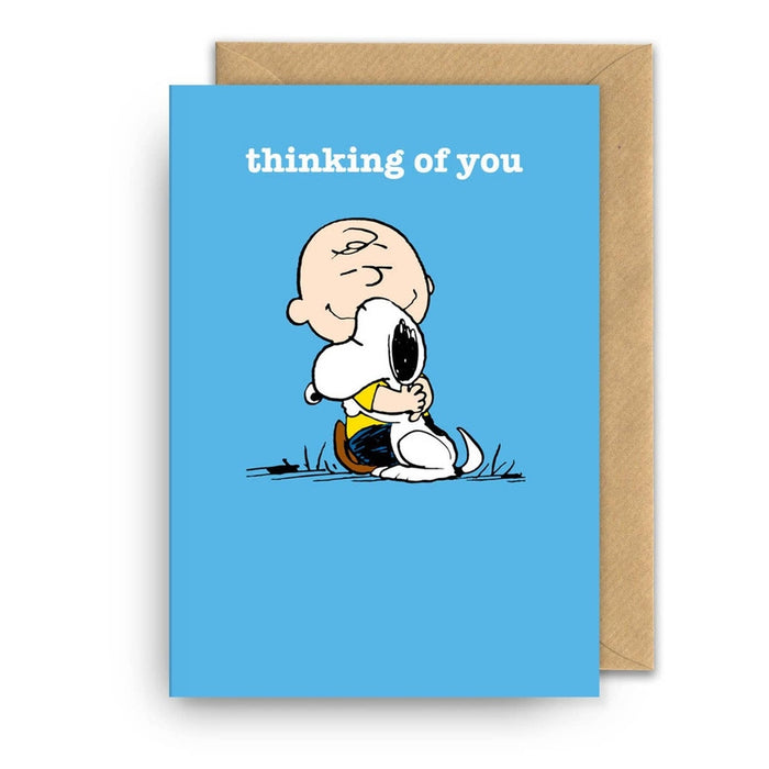 Carte Snoopy en pensant à vous