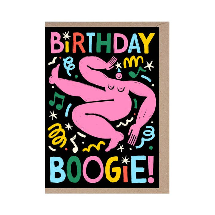 Boogie d'anniversaire de carte!