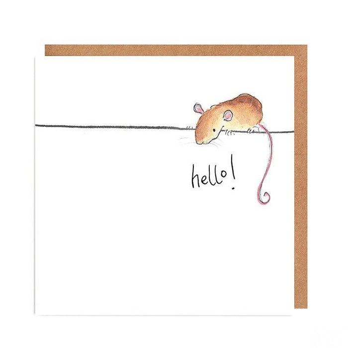 Kaart Hello! | Violet Mouse