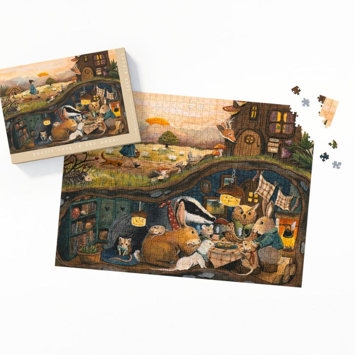 Esther Bennink Puzzle confortable dans les bois