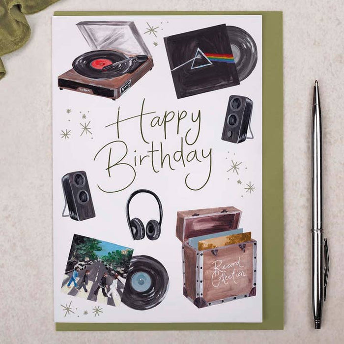 Kaart Vinyl Record Birthday