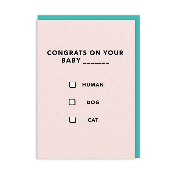 Carte Félicitations pour votre bébé ...